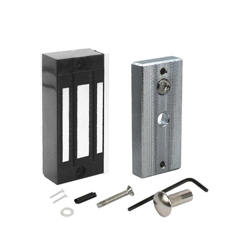 China DC12V /24V Electromagnetic Lock Magnetic Lock 60Kg/100Lbs Holding Force For Showcase Cabinet Door Frameless Glass lock manufacturer