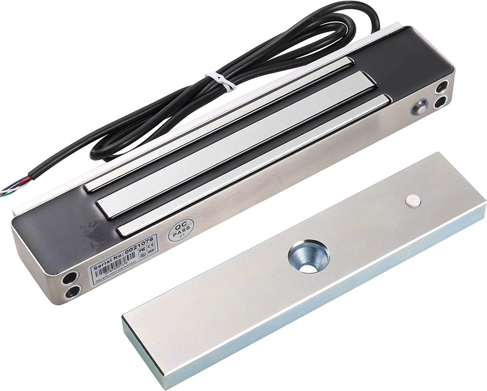 China 600lb Holding Force Outdoor Electric Magnetic Gate Lock with Mount Bracket for Inswinging Door manufacturer