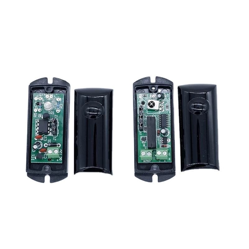 China Photocell Single Beam Active Infrared Beam Sensor Detector IR Alarm 15m Frequency Adjustable for Automatic Barrier Fence Alarm manufacturer