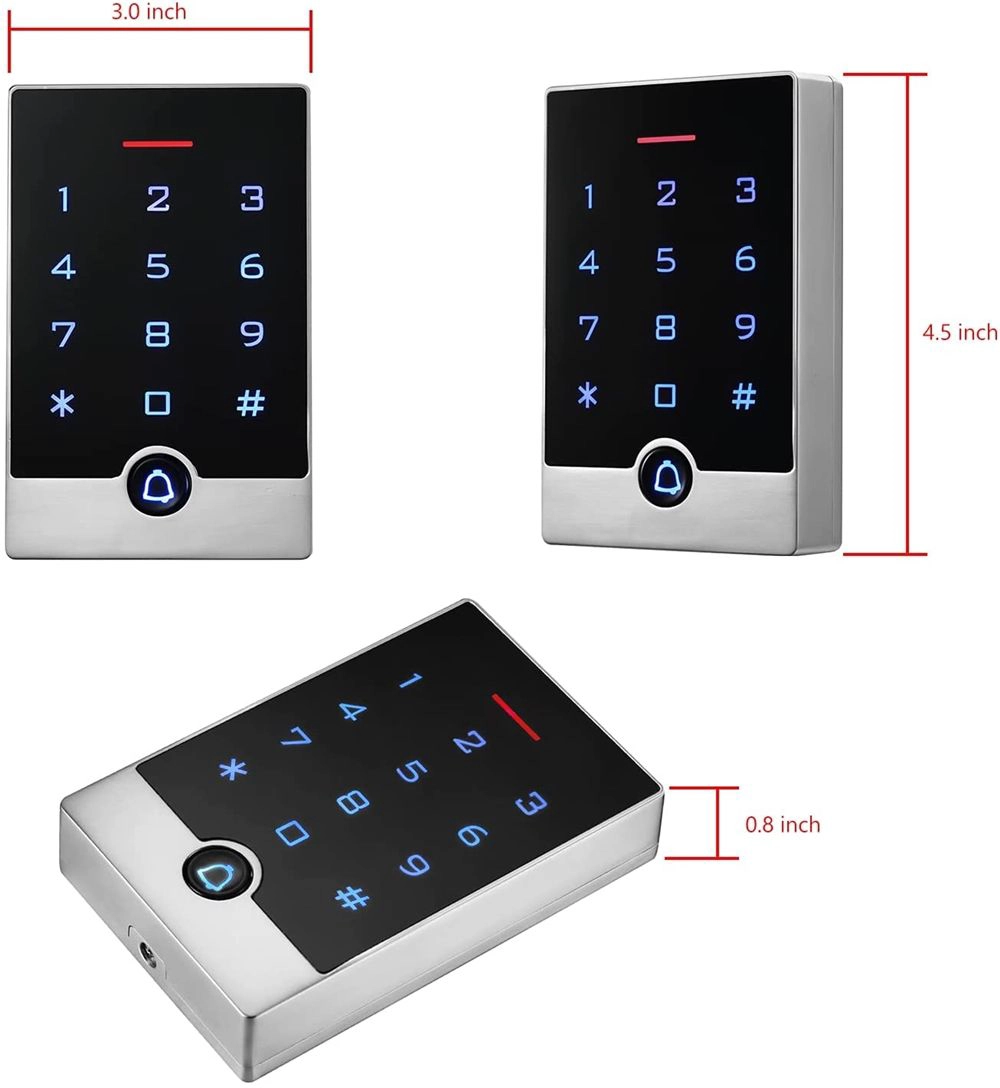 China Security Door Access Control Keypad Stand-Alone Keypad Waterproof Door Lock Keypad Controller Zinc Alloy Metal manufacturer