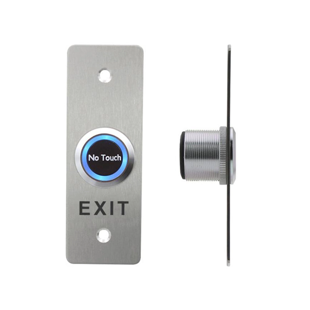 Metal Stainless Infrared No Touch Door Exit Push Button Switch Contactless Exit Button With Led Indicator