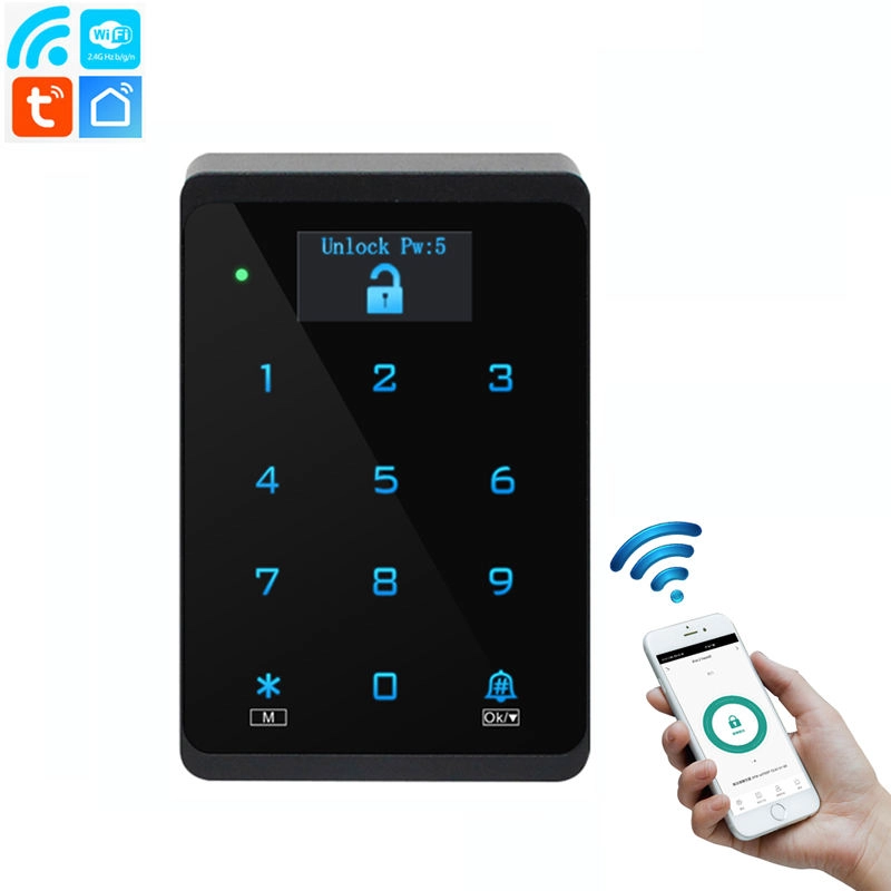 porcelana Control de acceso de amplio diseño para 10,000 usuarios con soporte de pantalla para teléfono móvil con aplicación Tuya Abra la puerta de forma remota fabricante