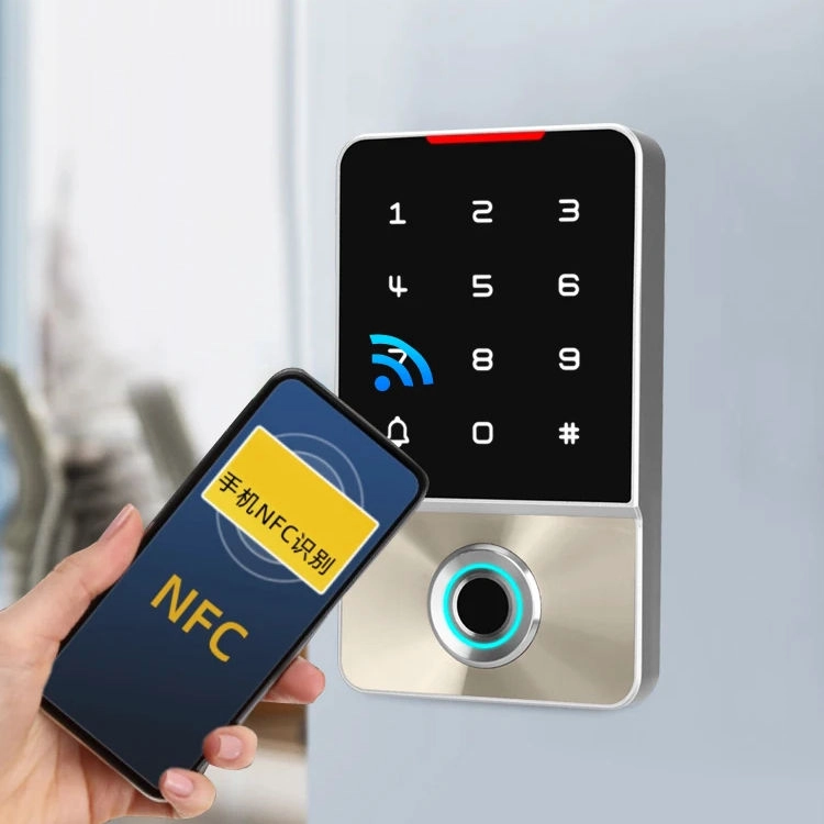 Китайський Водонепроникна металева NFC-телефонна картка з відбитками пальців, біометрична система контролю доступу виробник