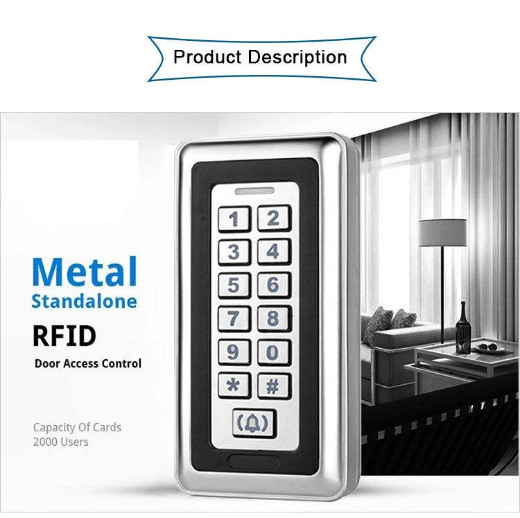 OEM चीन फैक्टरी स्टैंडअलोन IP68 वॉटरप्रूफ आउटडोर इंडोर मेटल आरएफआईडी एक्सेस कंट्रोलर