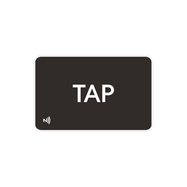 China Customized Black Matte NFC Card NTAG 213 NTAG 215 NTAG 216 RFID Tap Digital Business Cards manufacturer