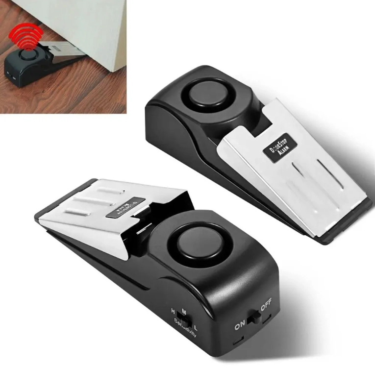 Cina Penghenti Pintu Alarm 120DB Anti Maling Portabel Sensor Pintar Nirkabel Alarm Penghenti Pintu Keamanan Mini pabrikan