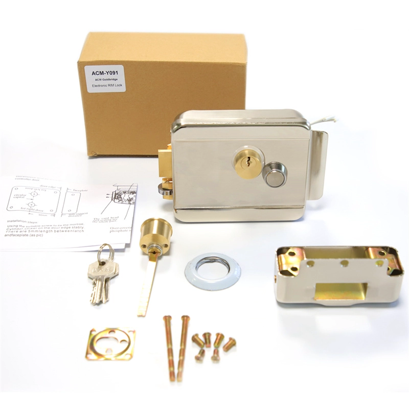 China Intelligent Quiet electric control door lock with double-cylinder smart Mute intercom system electric motor lock manufacturer