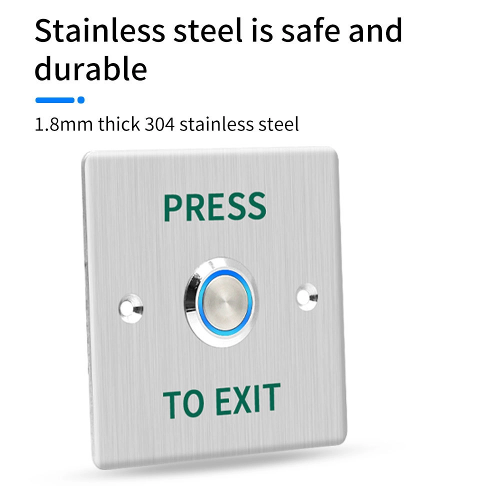IP67 Stainless Steel Waterproof Push To Exit Button For Outdoor Access Control System