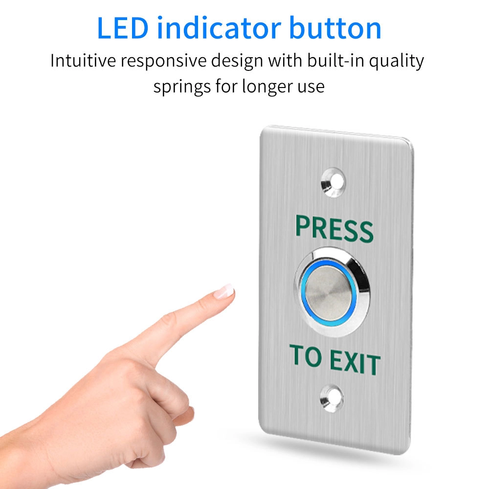 IP67 Stainless Steel Waterproof Push To Exit Button For Outdoor Access Control System