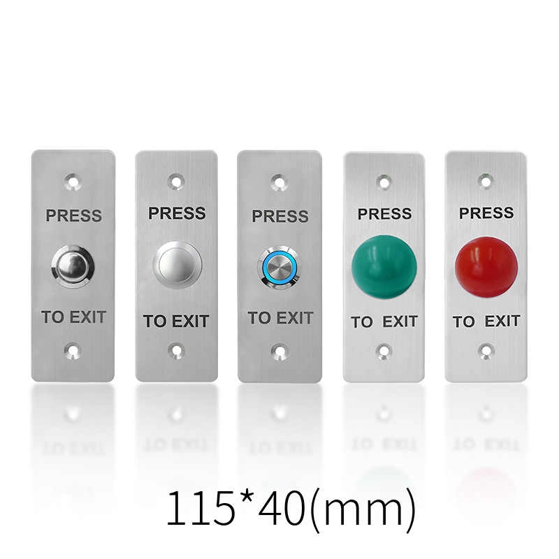 Wall mounted surface install Smart Security Door Lock Access Control System Stainless Steel Request to Exit Button Switch