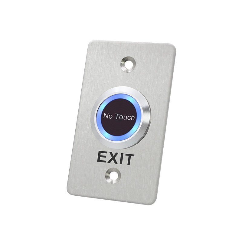 Thép không gỉ Nút thoát cửa không cảm ứng Công tắc cảm biến NO/NC/COM có đèn LED để kiểm soát truy cập