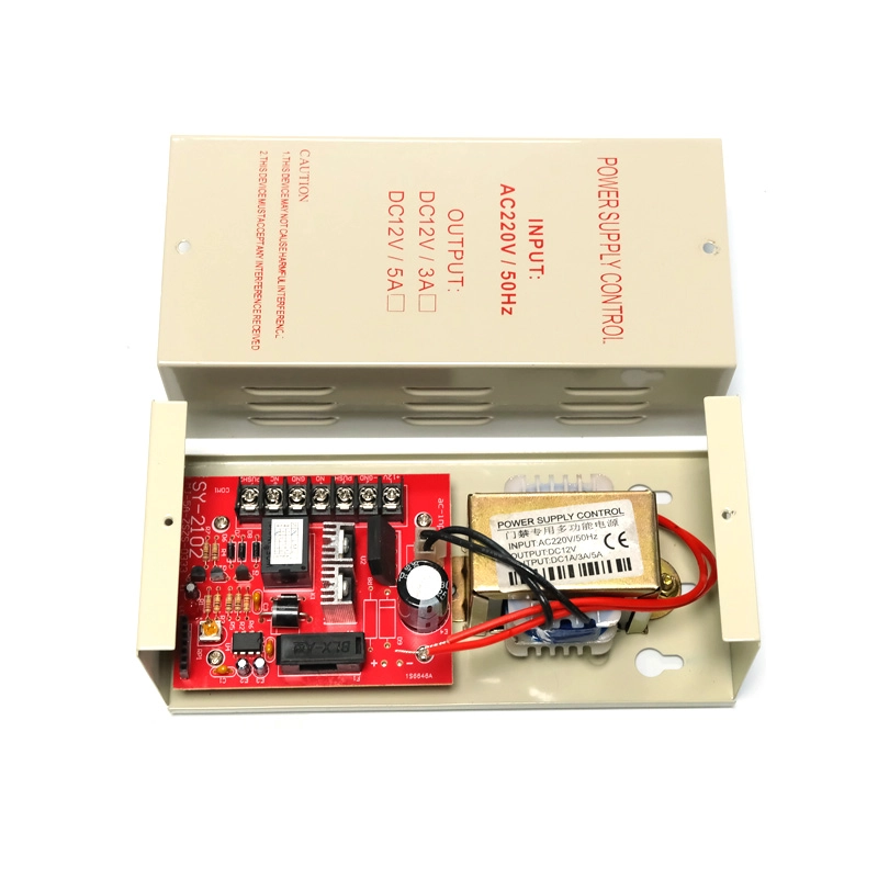 China 12V Saída de trava de porta elétrica Fonte de alimentação 5A Sistema de controle de acesso FOOD LINEAR PODERAÇÃO fabricante