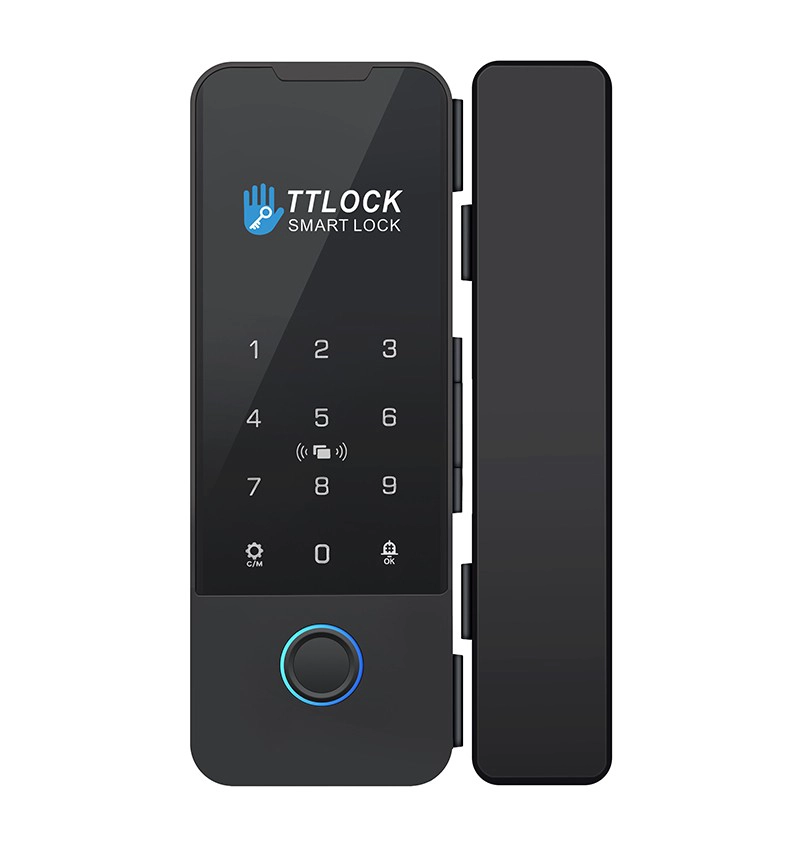 Chiny Cyfrowa TTLOCK Elektroniczna kontrola dostępu Zamek do szklanych drzwi przesuwnych Karta aplikacji Klucz Bezpieczeństwo Cyfrowy inteligentny zamek do szklanych drzwi odcisków palców producent