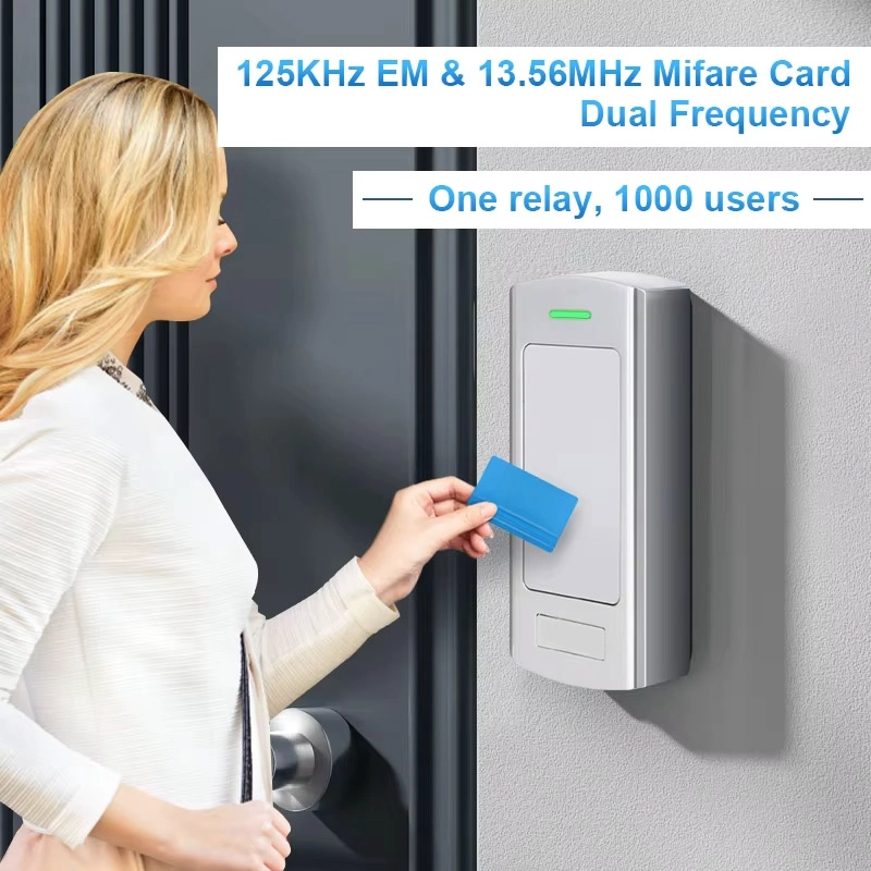 China China Outdoor Standalone RFID Access Controller 125KHz 13.56MHz EM Card Wiegand Reader Metal NFC Biometric Factory Supplier manufacturer
