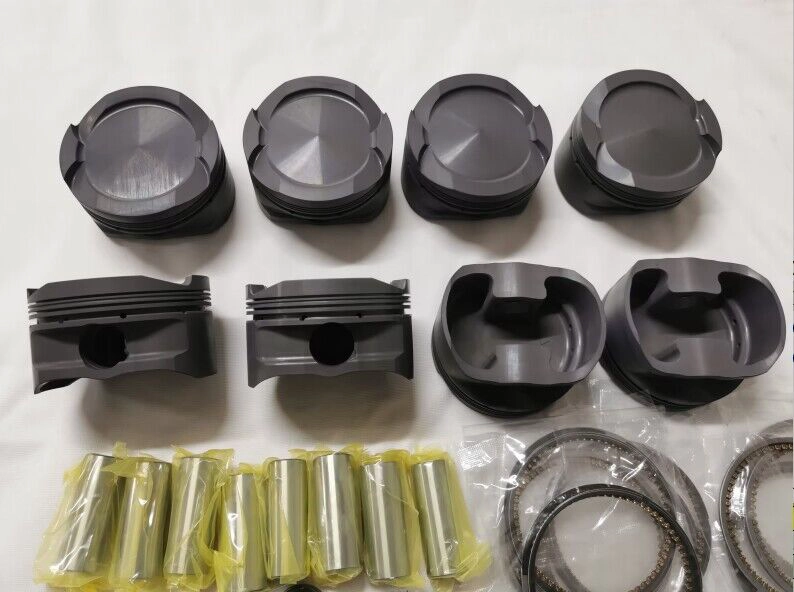 S63 S63B44 89mm Forged 4032 Aluminum Pistons Forged 4340 Steel Connecting Rods Set Standard Size for BMW F12 F13 F06 M6 S63TU V8