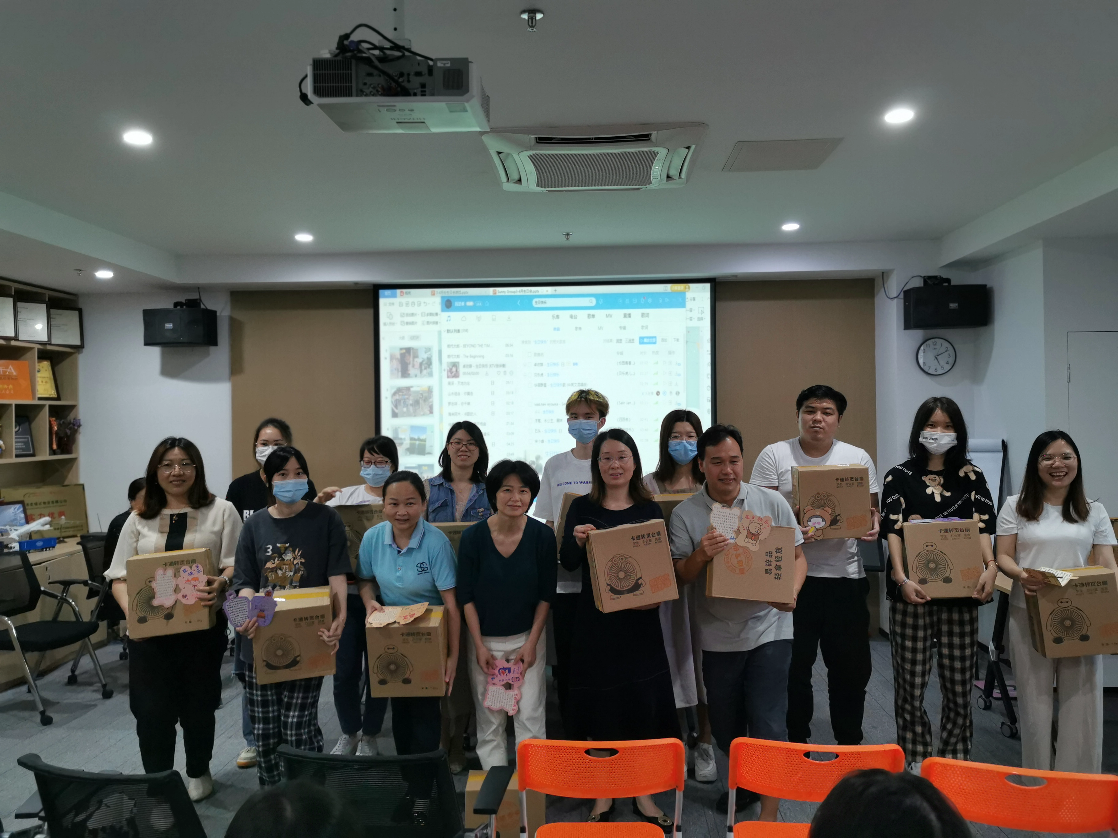 Spring birthday party in Sunny Group, Sunny Worldwide Logistics