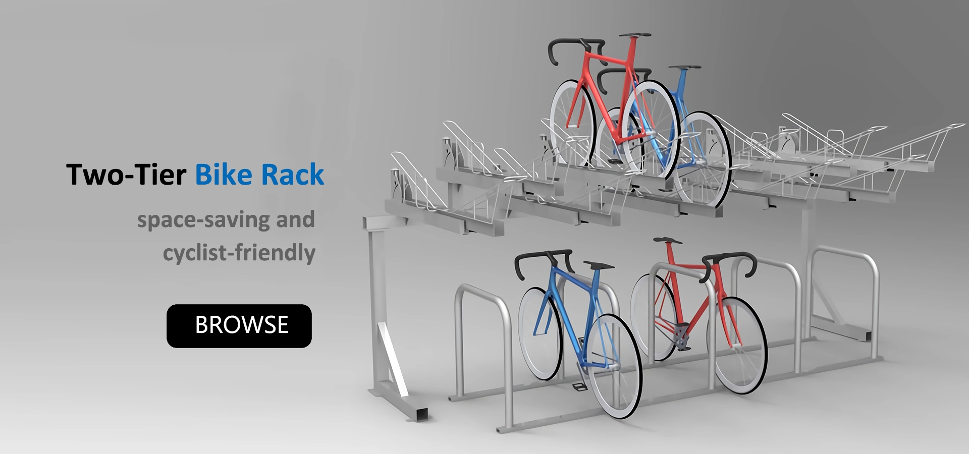 two tier bike rack