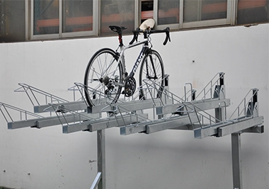 China Dois Tier Bike Rack Usando em Bicicletas Públicas fabricante