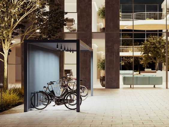 China Fayetteville installs first on-street bicycle parking corral manufacturer