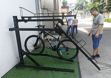 China Como usar o bicicletário duplo fabricante