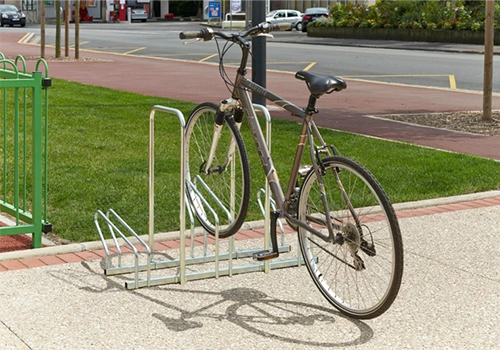 Custom bike rack solution project installation by Suzhou Pioneer Vehicle
