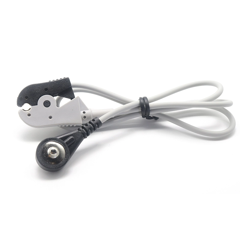 4,0-mm-Elektroden-EKG-Stecker, Snap-to-Electrograbber-Clip-Kabel