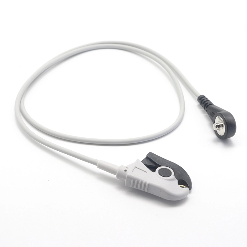 4,0-mm-Elektroden-EKG-Stecker, Snap-to-Electrograbber-Clip-Kabel