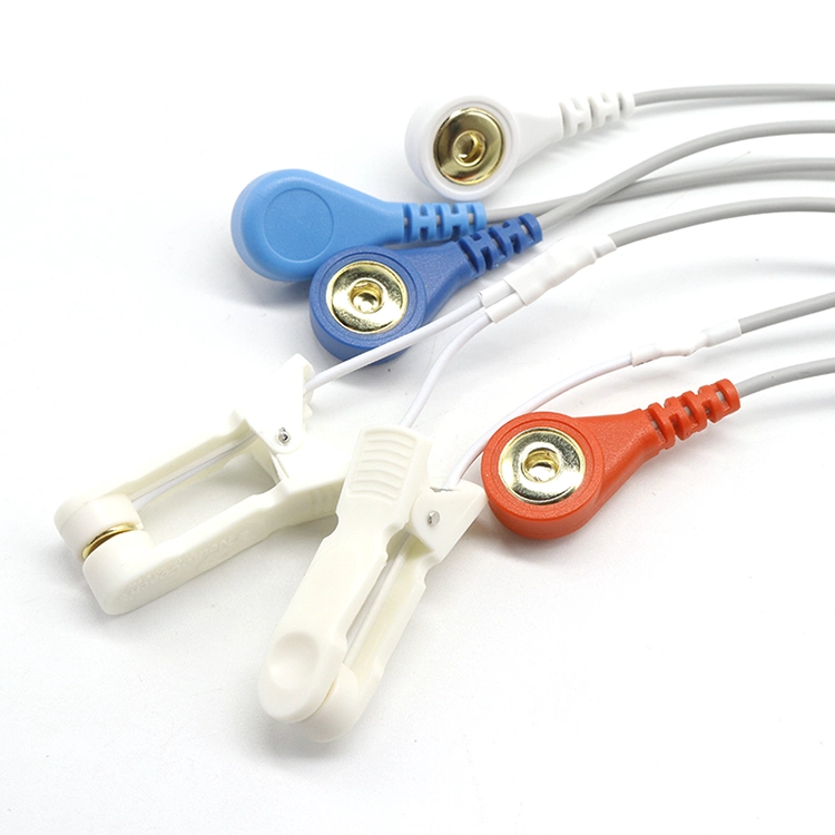Cabo de eletrodo de monitoramento EEG ECG multicondutores