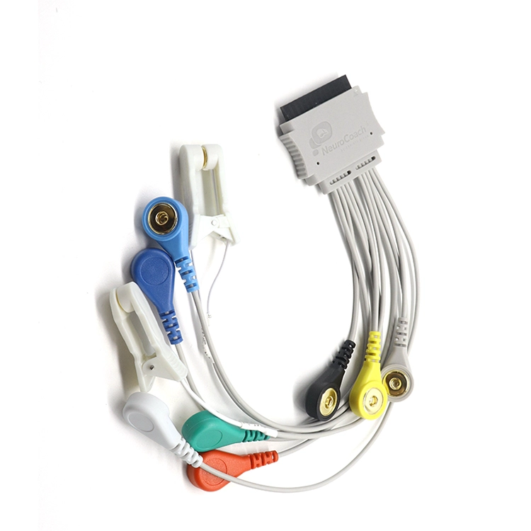 Cabo de eletrodo de monitoramento EEG ECG multicondutores