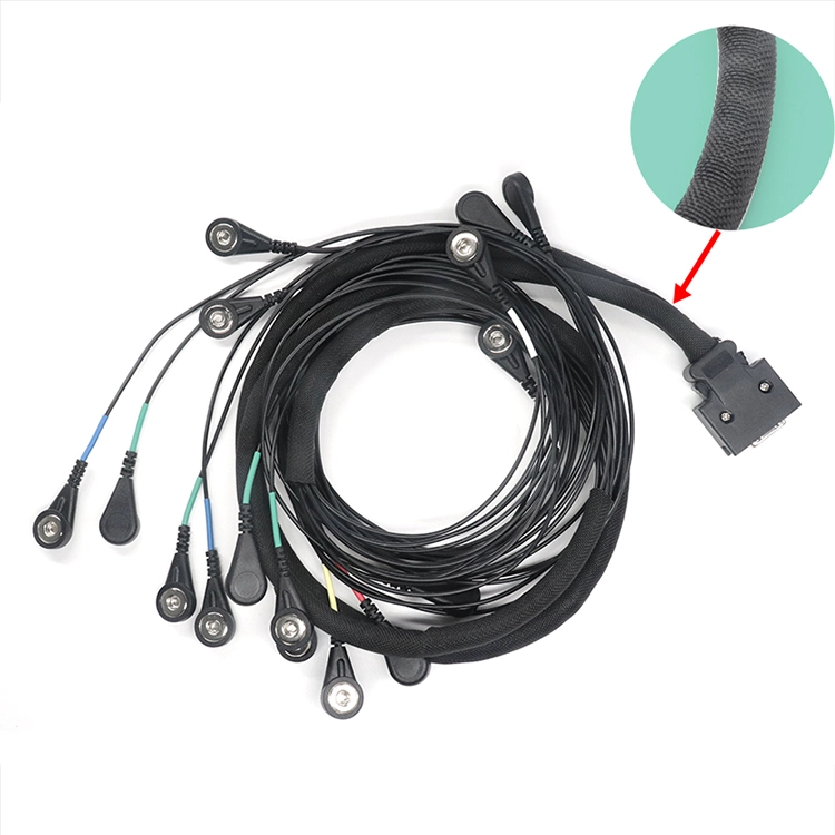 SCSI 20핀 커넥터 - 4.0mm 전극 암 스냅 ECG 리드선