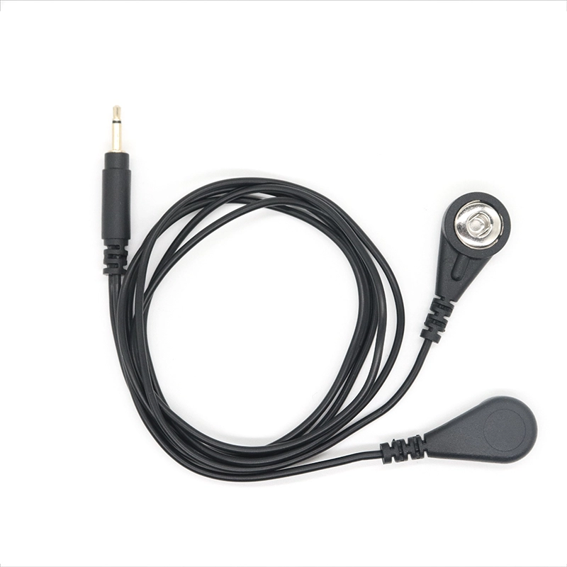 2.5mm Audio Jack to 4.0mm Electrode Female Snap ECG Tens Cable