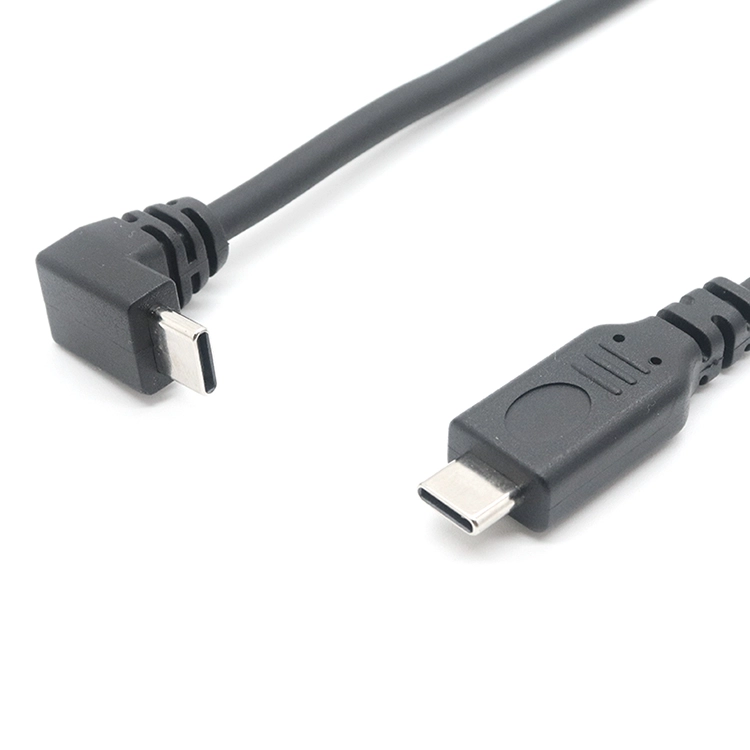 Gomito ad angolo retto da 90 gradi da USB tipo C a cavo di ricarica rapida USB tipo C PD dritto