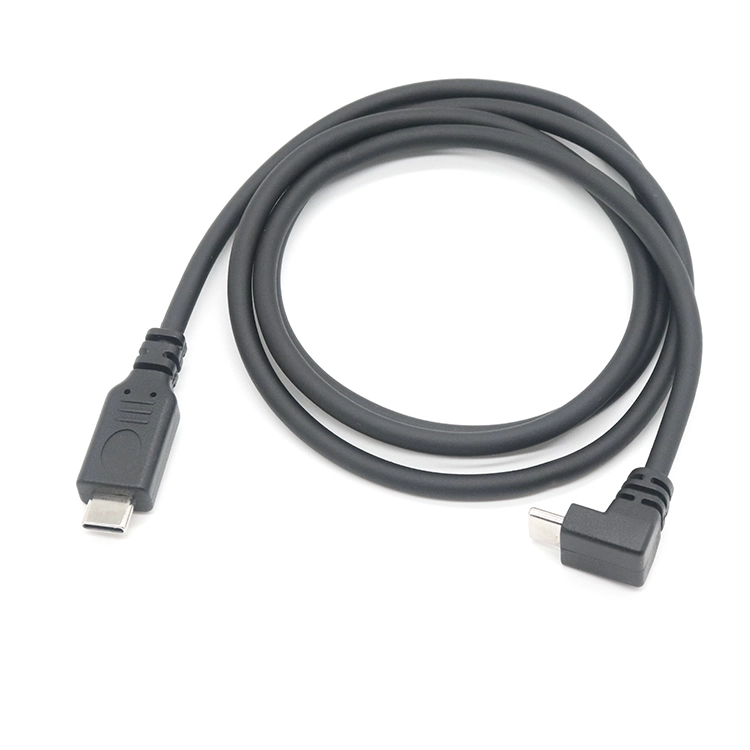 Gomito ad angolo retto da 90 gradi da USB tipo C a cavo di ricarica rapida USB tipo C PD dritto