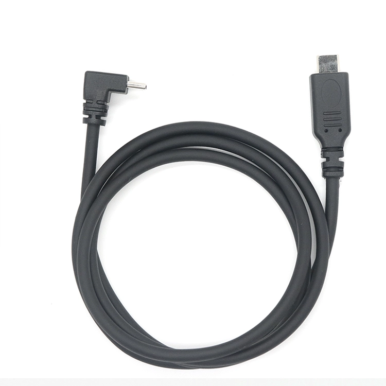 Gomito ad angolo retto da 90 gradi da USB tipo C a cavo di ricarica rapida USB tipo C PD dritto