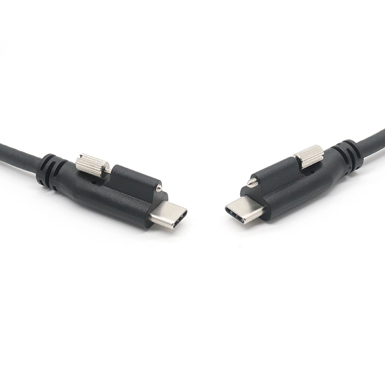 Câble de chargement USB à vis unique de type C à C mâle