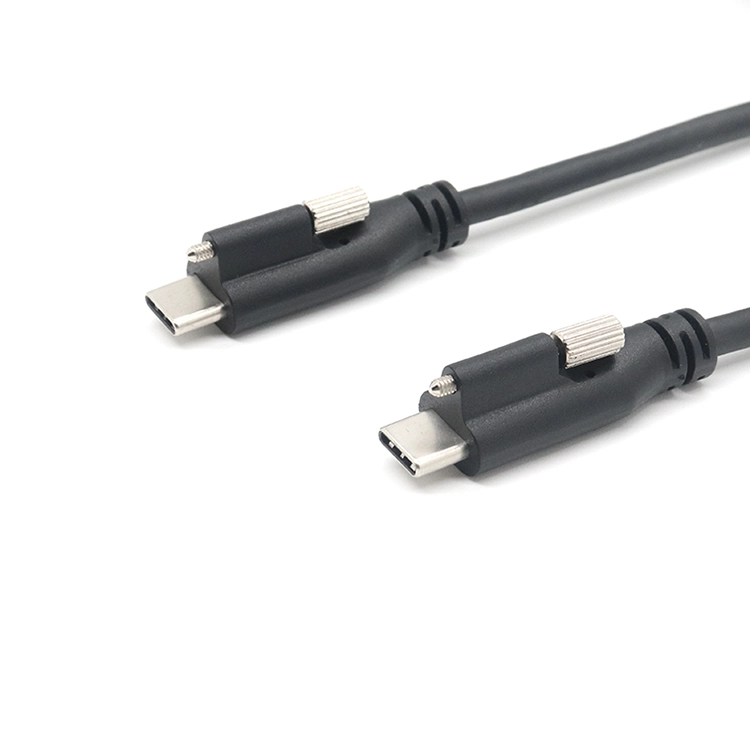 Câble de chargement USB à vis unique de type C à C mâle