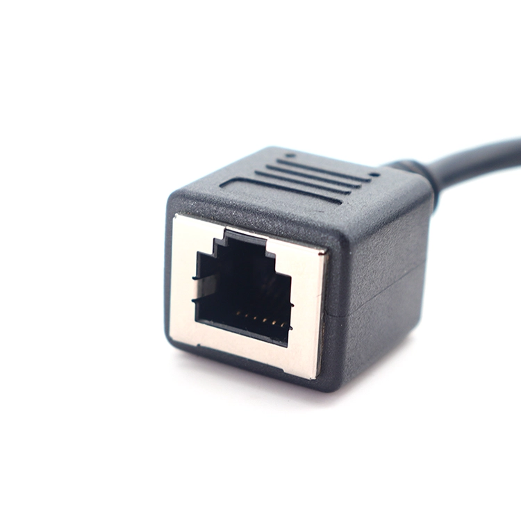 Geformtes Ethernet-Verlängerungstelefonkabel RJ12-Buchse auf Buchse