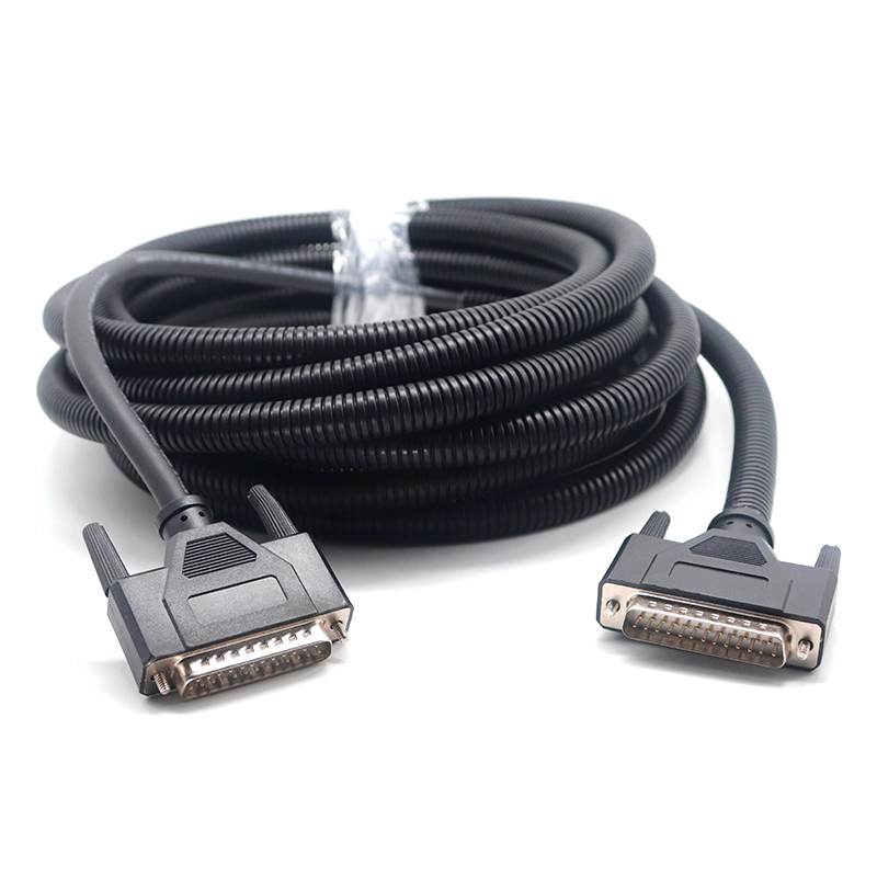 Cable de extensión DB25 macho a macho serie RS232 con estuche protector