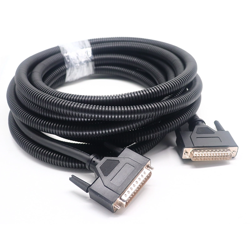 Cable de extensión DB25 macho a macho serie RS232 con estuche protector