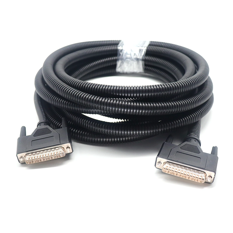 Cable de extensión DB25 macho a macho serie RS232 con estuche protector