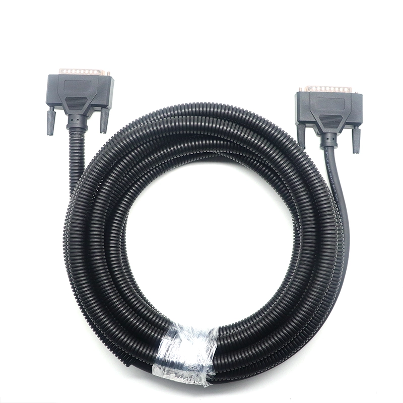 Cable de extensión DB25 macho a macho serie RS232 con estuche protector