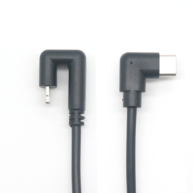 弯头Type C转180度iPhone闪电PD快充延长线