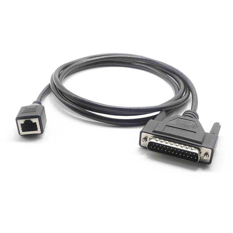 Modemverbindungskabel RJ45 8P8C Buchse auf DB25 Stecker