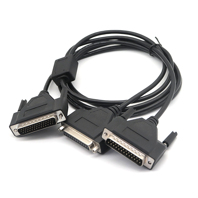 Y-Splitter D-Sub 44Pin Stecker auf Buchse RS232 Serielles Kabel