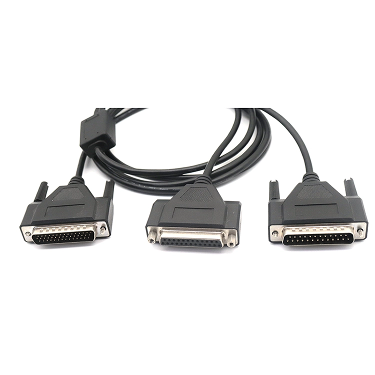 Y-Splitter D-Sub 44Pin Stecker auf Buchse RS232 Serielles Kabel