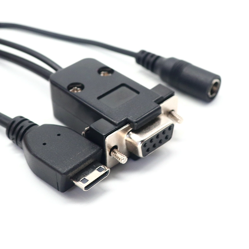 HDMI 转 RS232 DB9 串行 9 针适配器电缆,带 DC5525 连接器