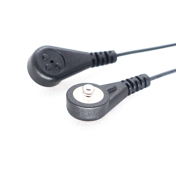 Conector Dupont de 2,54 mm e 1 pino Caixa fêmea para cabo de ECG de encaixe macho de 4,0 mm
