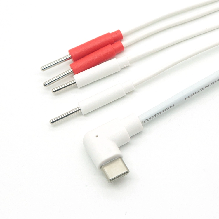 Ellbogen-Typ-C-Stecker auf 2,0-mm-Elektrode, 4-poliger Stecker