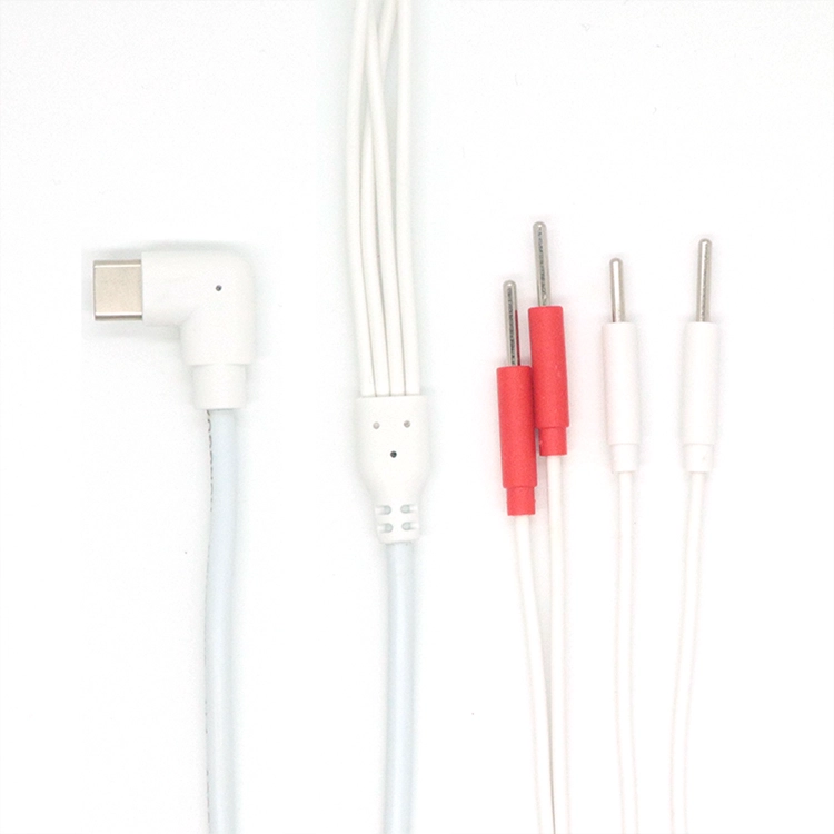Ellbogen-Typ-C-Stecker auf 2,0-mm-Elektrode, 4-poliger Stecker