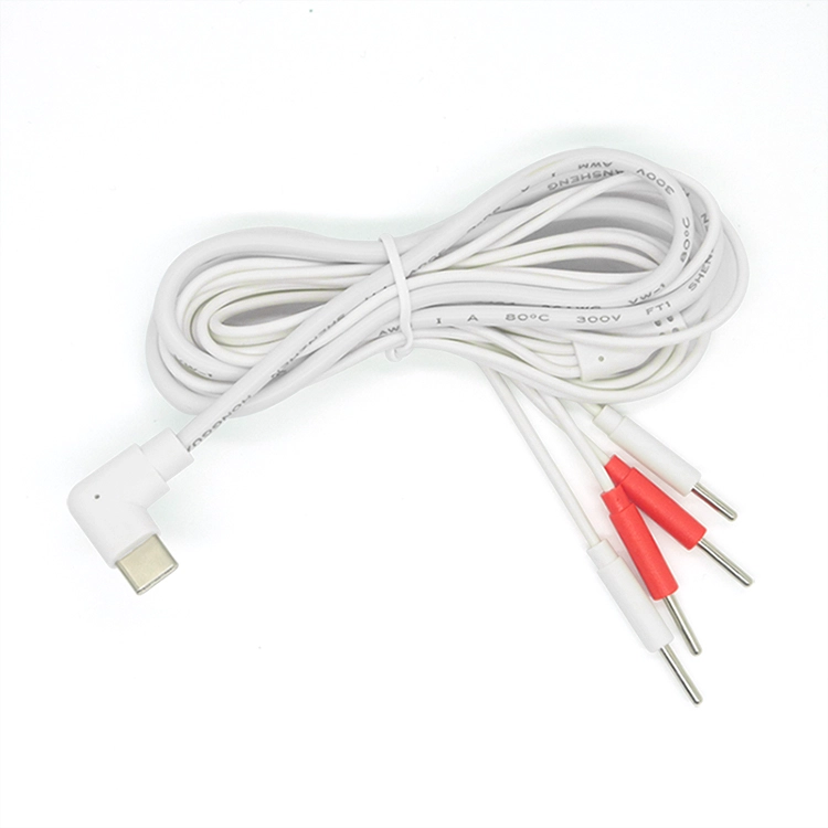 Ellbogen-Typ-C-Stecker auf 2,0-mm-Elektrode, 4-poliger Stecker